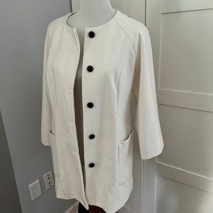 Like-New lightweight wooly jacket with 3/4 swing sleeve Old Navy sz M